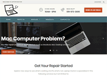 Tablet Screenshot of laptopdoctor.ca